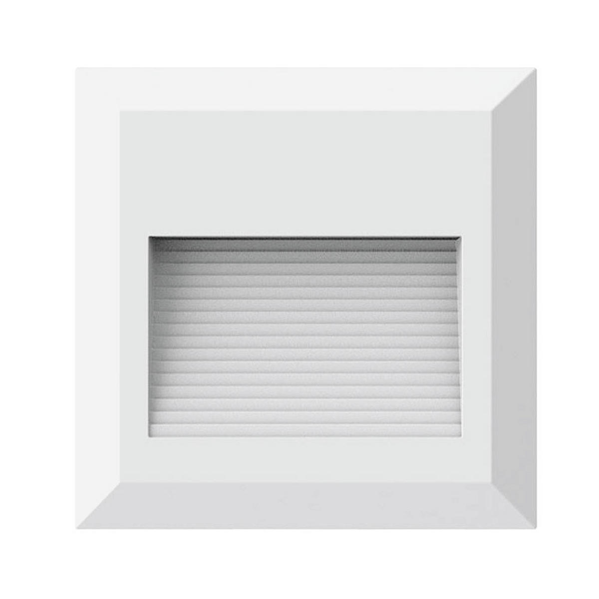 LED WANDLEUCHTE Kunststoff Weiß - Weiß, Kunststoff (12.4/12.4/2.7cm)