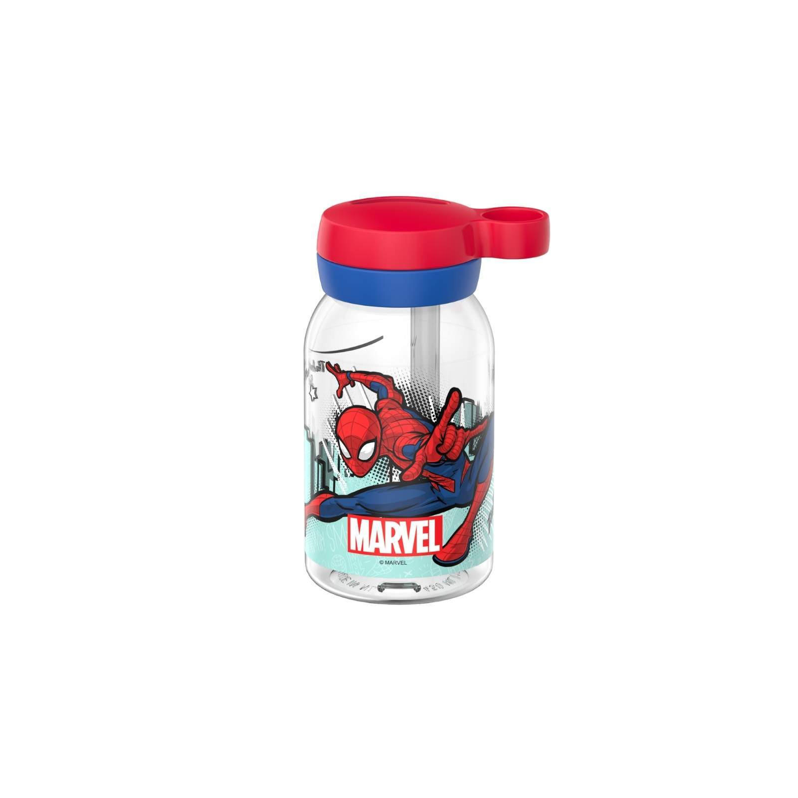 TRINKFLASCHE MIT TRINKHALM Campus Spiderman 450 ml - Rot, Kunststoff (450L) - Mepal