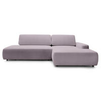 ECKSOFA Bamby Rosa 276 cm - Rosa, Textil (276/82/164cm) - Pillovely