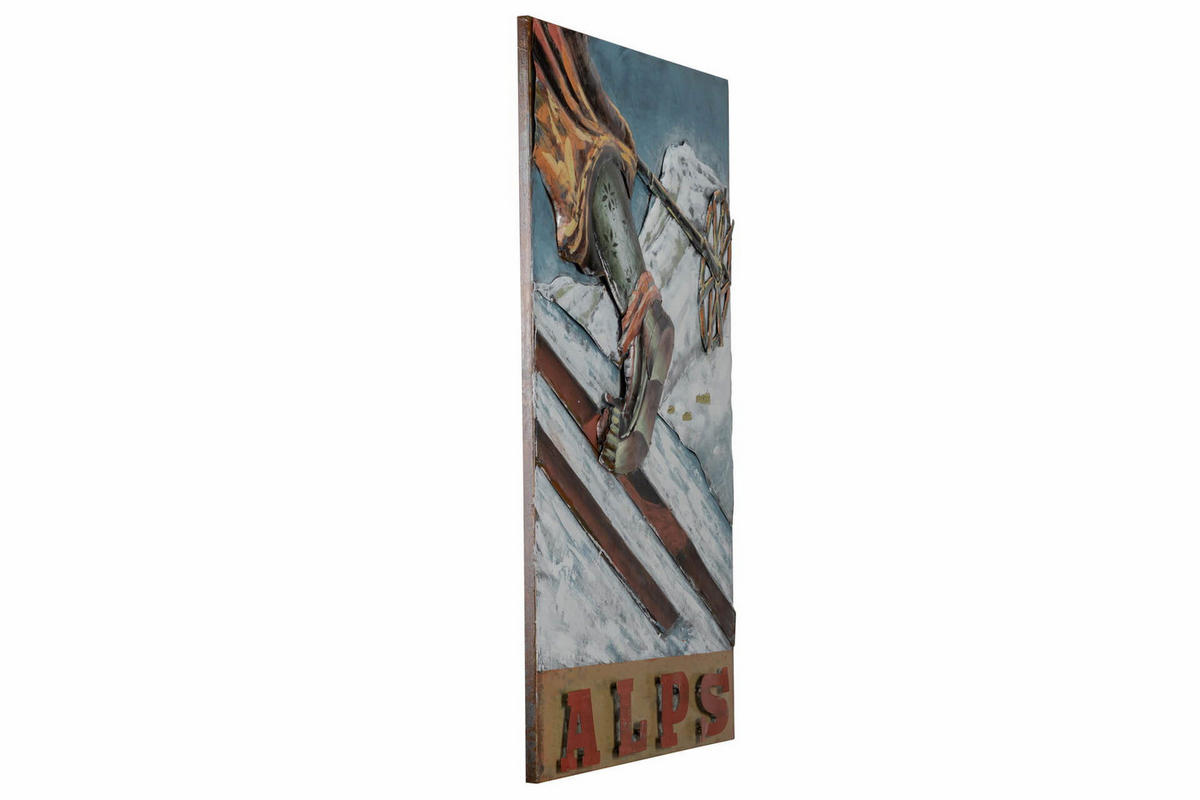 METALLBILD Braun 60/90 cm - Braun, Metall (60/90cm) - KUNSTLOFT