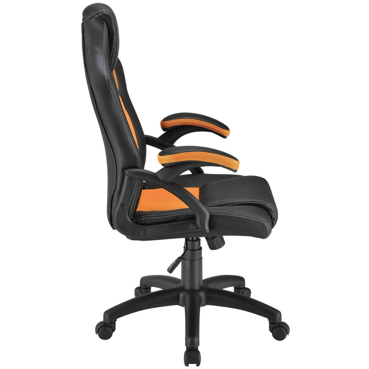 SCHREIBTISCHSTUHL Montreal orange - Orange, Textil (47/111/52cm) - Juskys