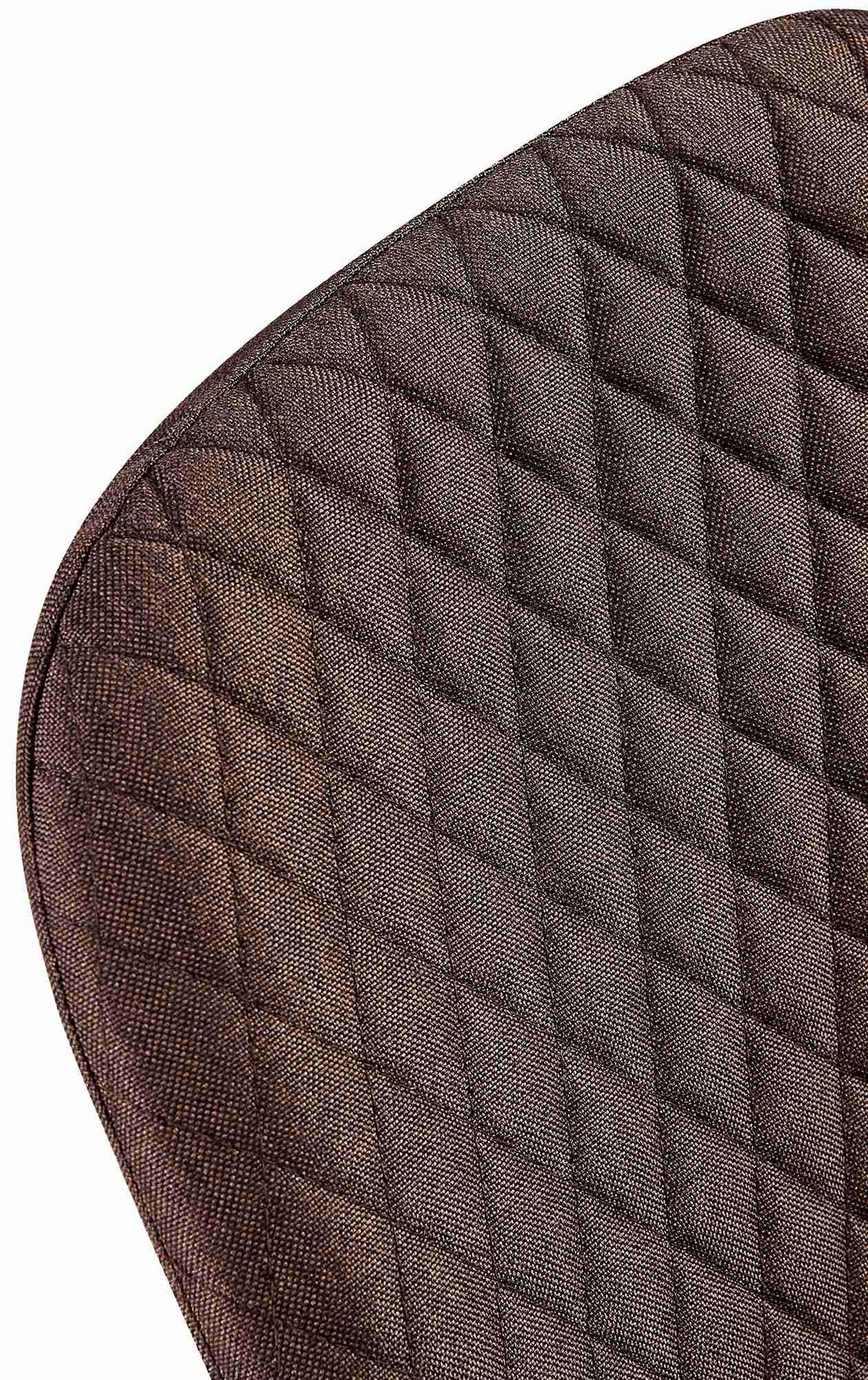 STUHL Stoff Braun - Schwarz/Braun, Textil/Metall (44/88/54cm) - CLP