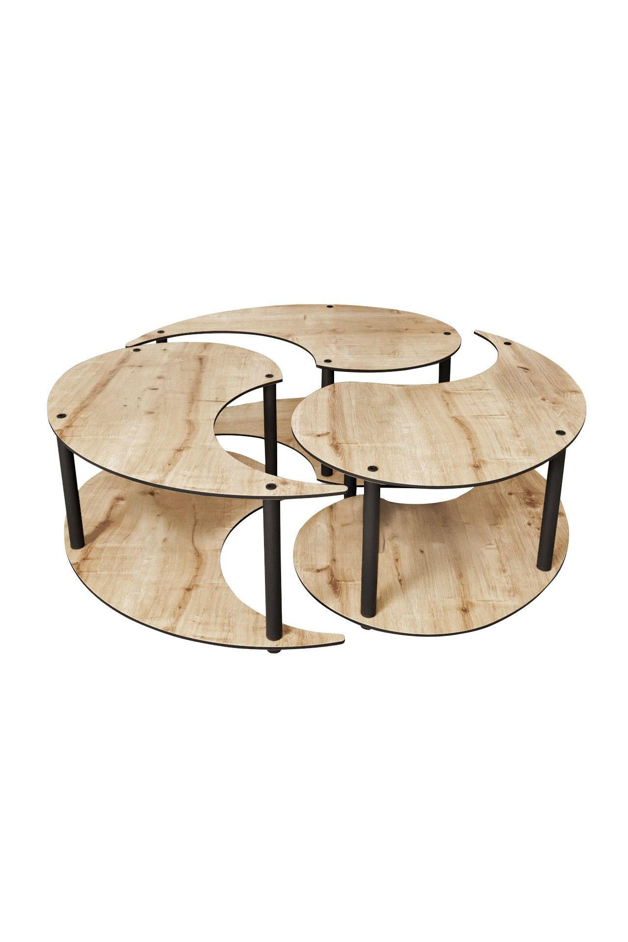 COUCHTISCH yin Braun - Braun, Holz (70/70/38cm) - Habitat Garten