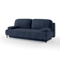 SOFA Tola Dunkelblau 140 cm - Dunkelblau, Textil (200/95/90cm) - Pillovely