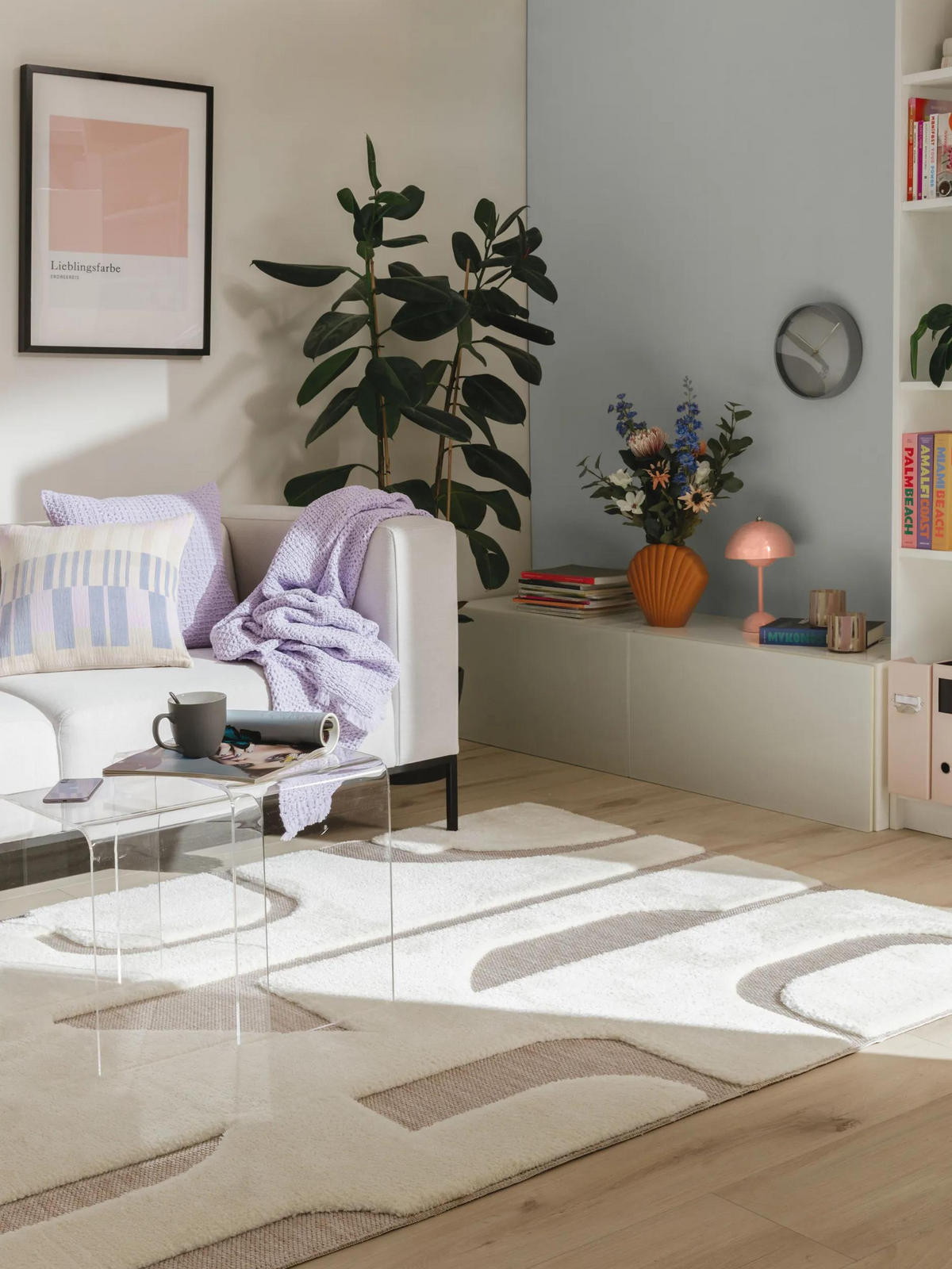 TEPPICH Elanie 120/170 cm - Beige/Creme, Kunststoff (120/170cm) - benuta Pop