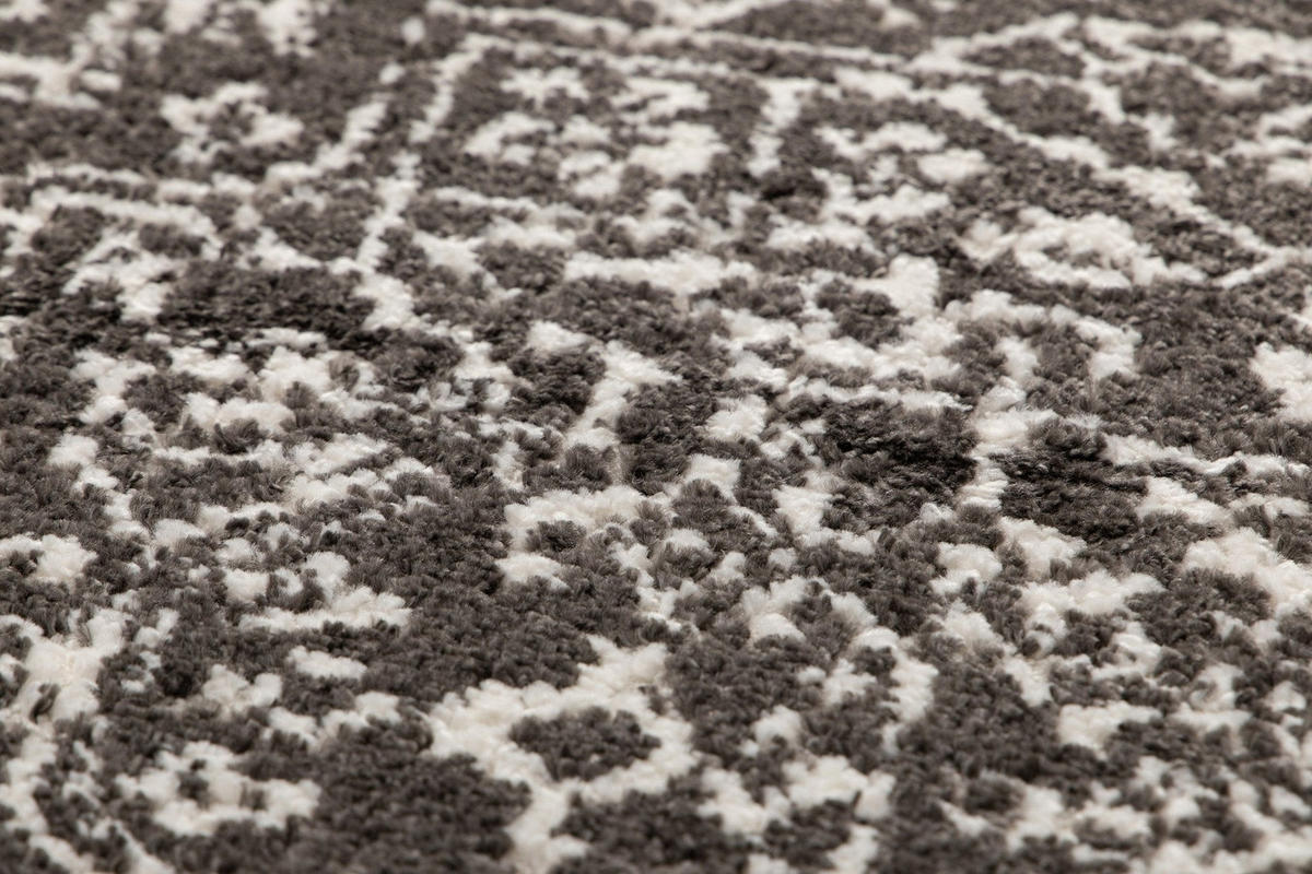 TEPPICH sehr weich grafisch grau - Grau, Textil (160/230cm) - AFK Living