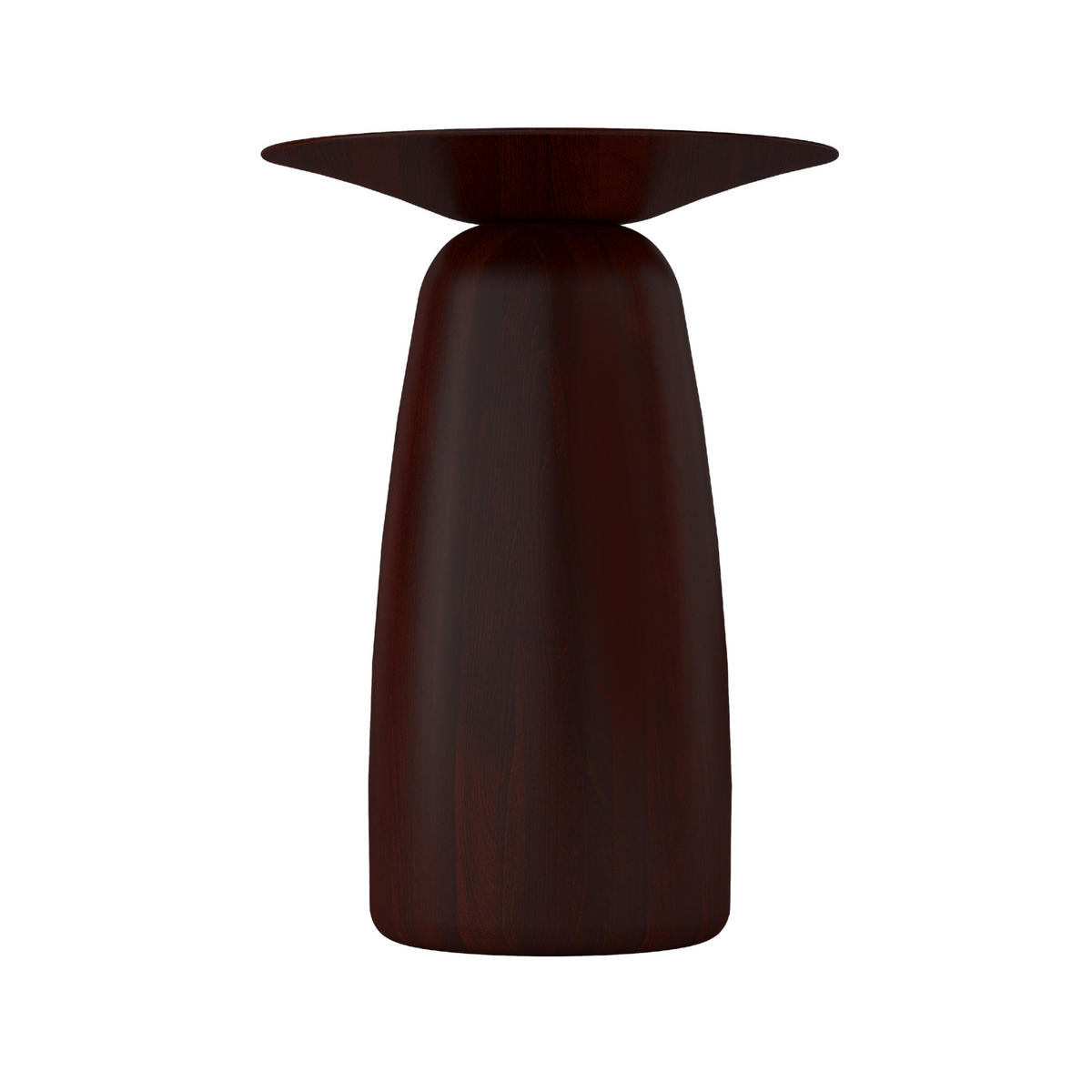 BEISTELLTISCH Baobab44, Ovaler Tischplatte, Buche - lackiert, Palisanderfarbe - Wengefarben, Holz (32.5/32.5/44cm) - Kayani