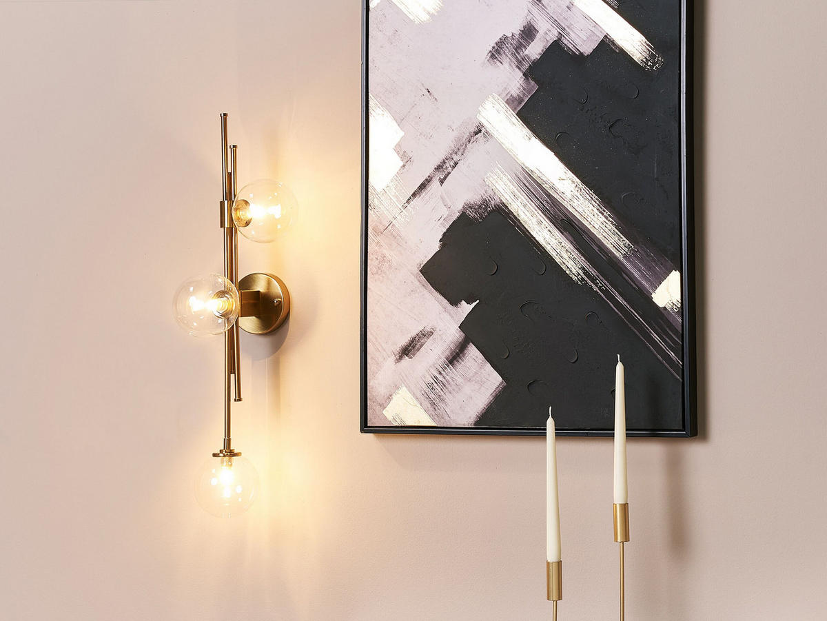WANDLEUCHTE Tulija 26/28/75 cm - Goldfarben, Metall (28/75/26cm) - Beliani