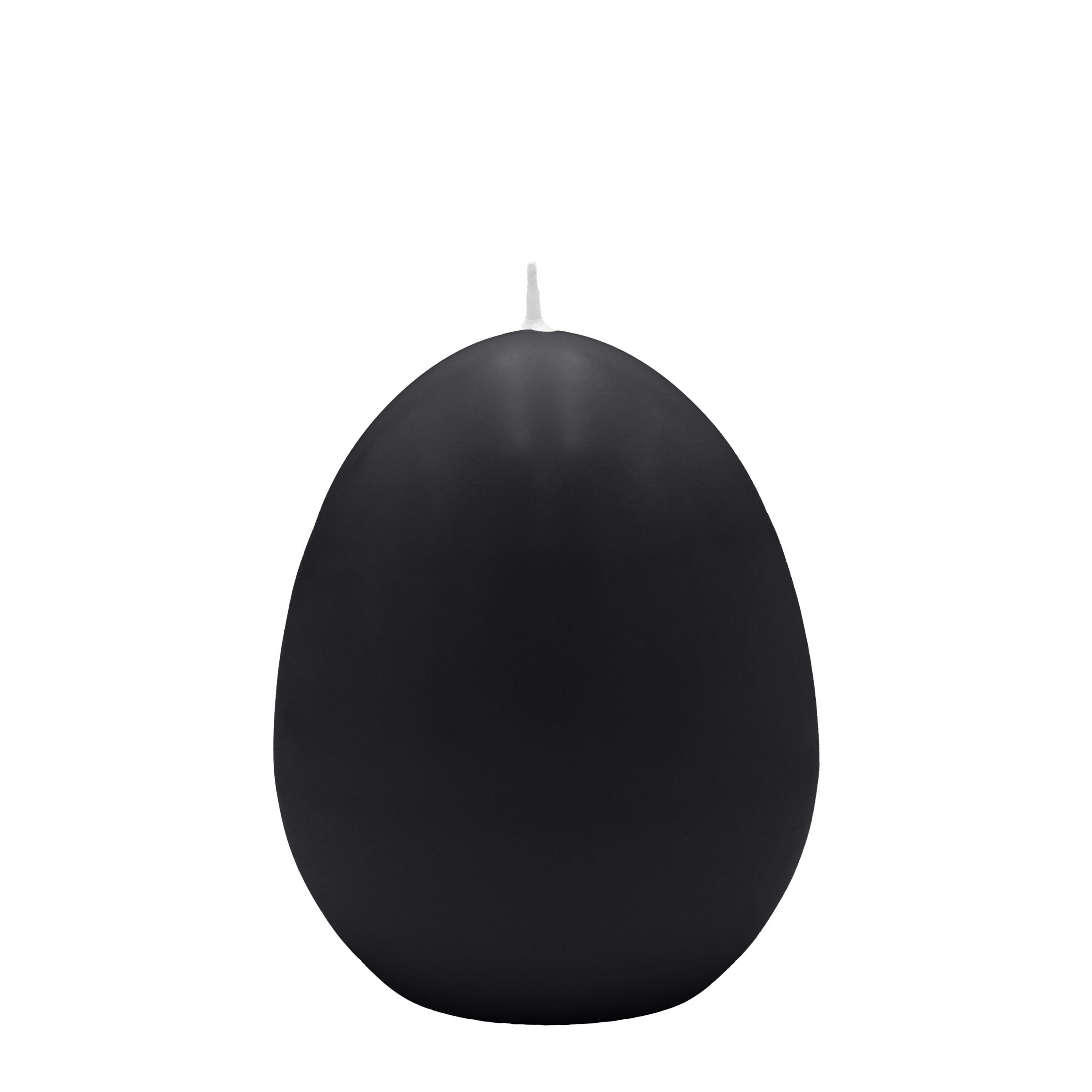 EIKERZEN Schwarz 120 x Ø 80 mm, 6 Stück - Schwarz, Paraffin (8/12/12cm) - Kopschitz Kerzen