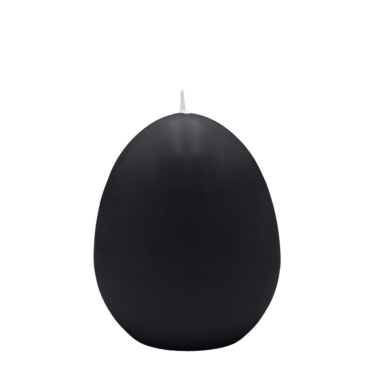 EIKERZEN Schwarz 120 x Ø 80 mm, 6 Stück - Schwarz, Paraffin (8/12/12cm) - Kopschitz Kerzen