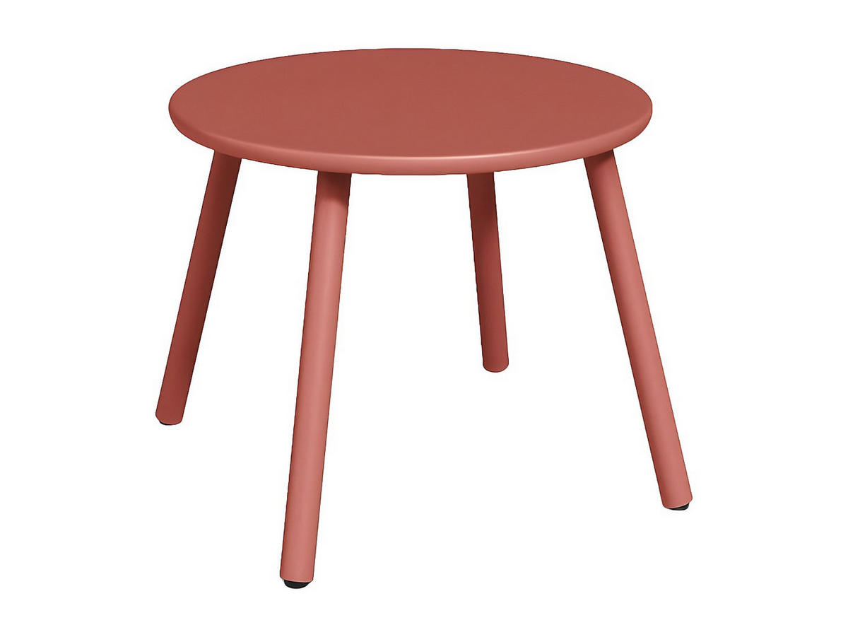 GARTENBEISTELLTISCH - 60 cm x 60 cm - Metall - Terracotta - MIRMANDE - Terracotta, Metall (60/60/34cm) - Vente-Unique