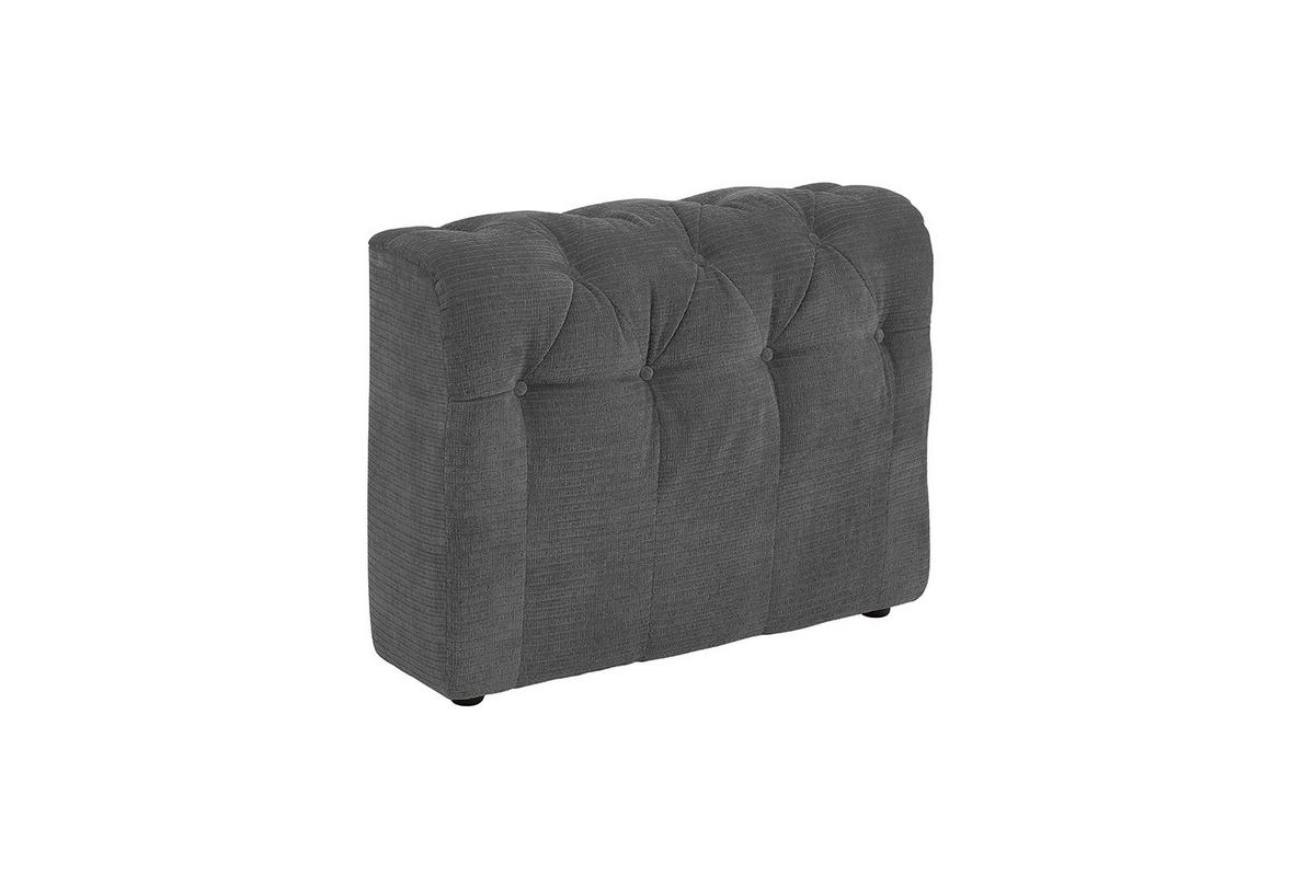 SOFA SITZELEMENT SEPHI Anthrazit Cord - Anthrazit/Schwarz, Kunststoff/Textil (82/62/27cm) - KAWOLA