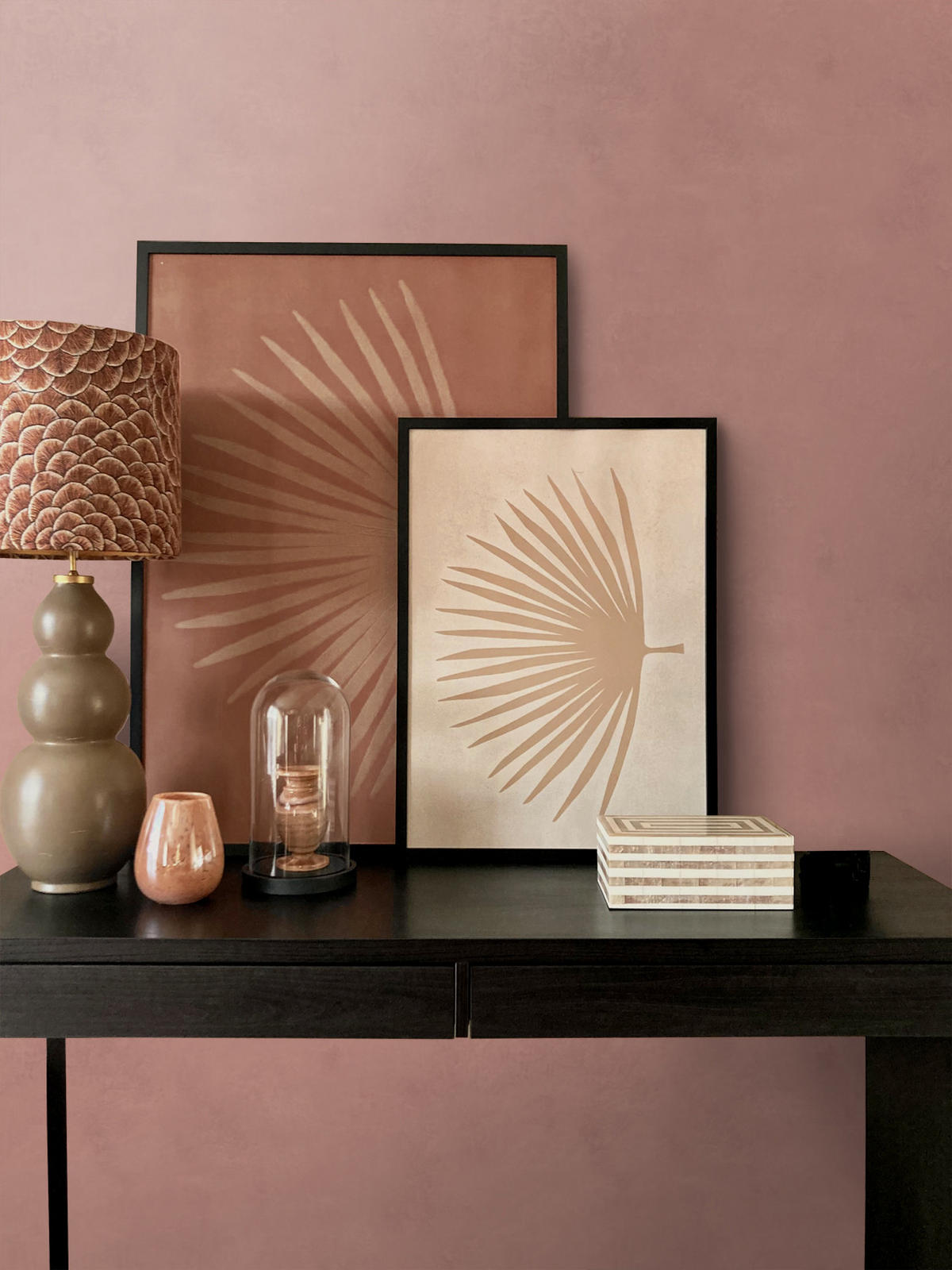 TAPETE Lehmputz 50 x 900 cm - Pink, Papier (50/900cm) - Origin Wallcoverings