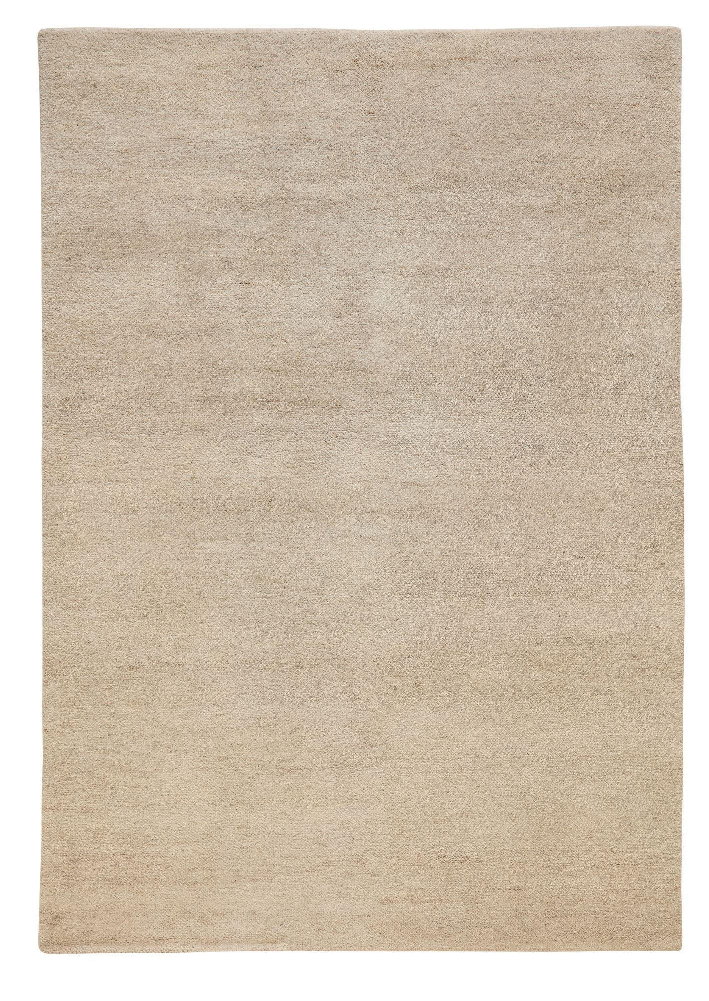 WOLLTEPPICH Terra 90x160 cm - Sandfarben, Textil (90/160cm) - Natur Pur