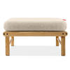GARTENLOUNGE-HOCKER ATREDA - Creme, Holz/Textil (70/42/80cm) - KONSIMO®