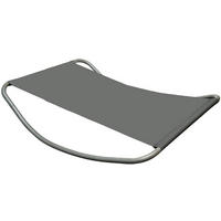 XXL-SCHAUKELLIEGE für 2 Personen bis 120kg, 200/130/32 cm, schwarz - Grau, Kunststoff (130/32/200cm) - Amanka