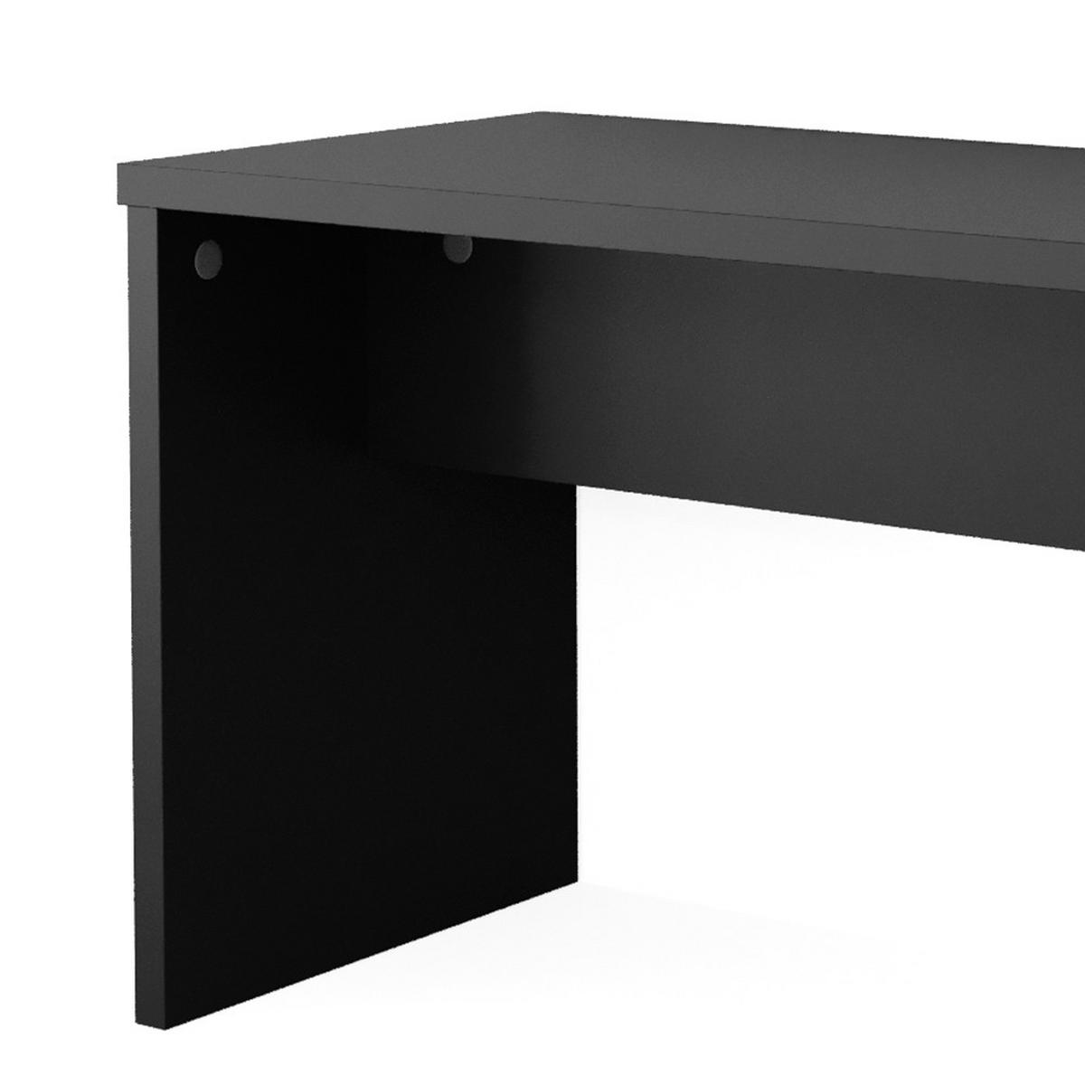 SITZBANK Schwarz 70 cm für Schminktisch - Schwarz, Holzwerkstoff (35/70/45.5cm) - Vicco