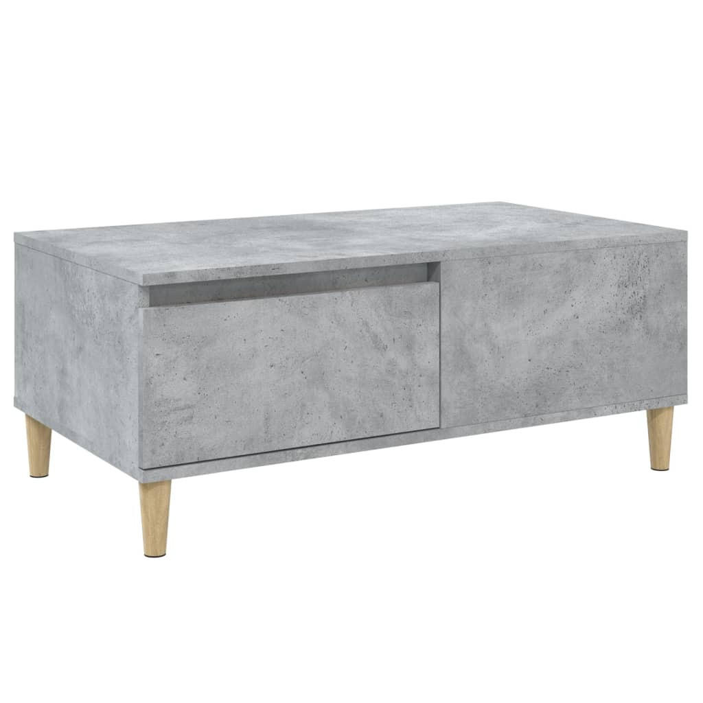 COUCHTISCH Betongrau 90x50x36,5 cm Holzwerkstoff - Grau, Holzwerkstoff (90/50/36.5cm) - furnicato