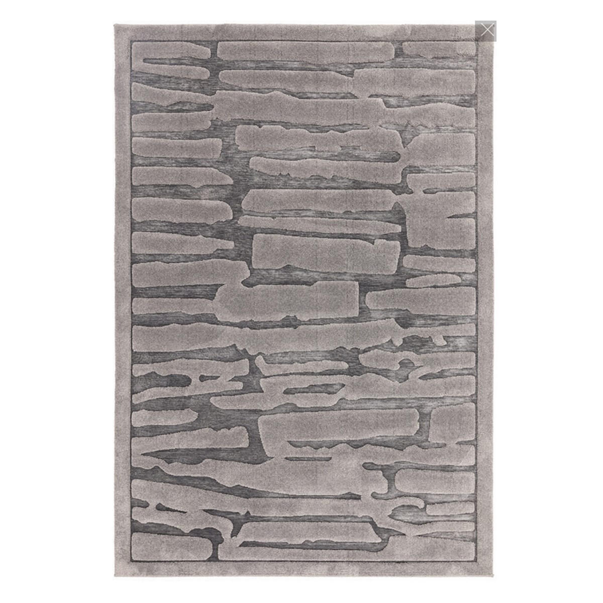 TEPPICH Moderner für Wohn- und Schlafzimmer RIFT Grau 160 x 230 cm - Grau, Textil (160/230cm) - Novatrend
