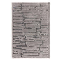 TEPPICH Moderner für Wohn- und Schlafzimmer RIFT Grau 160 x 230 cm - Grau, Textil (160/230cm) - Novatrend