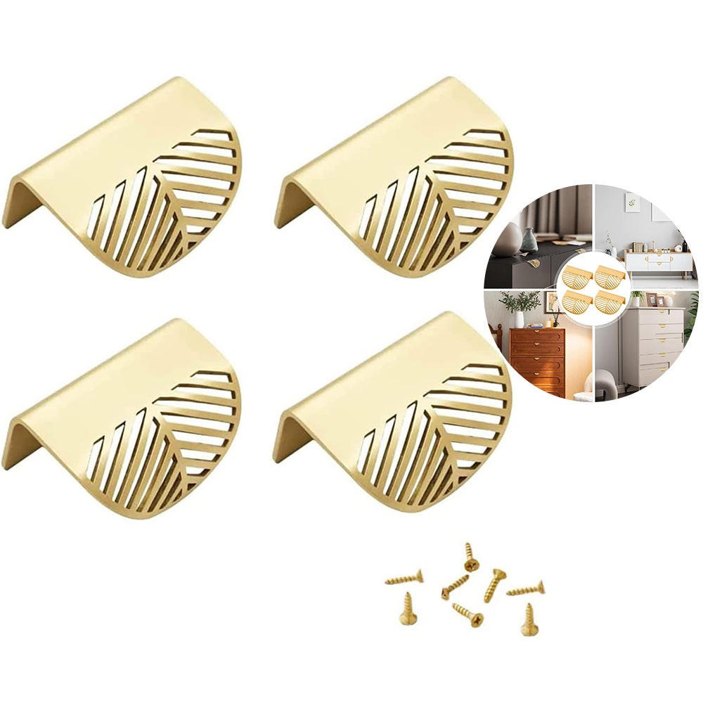 MÖBELGRIFF Gold 4er-Set - Goldfarben, Metall (2.3/4/6cm)