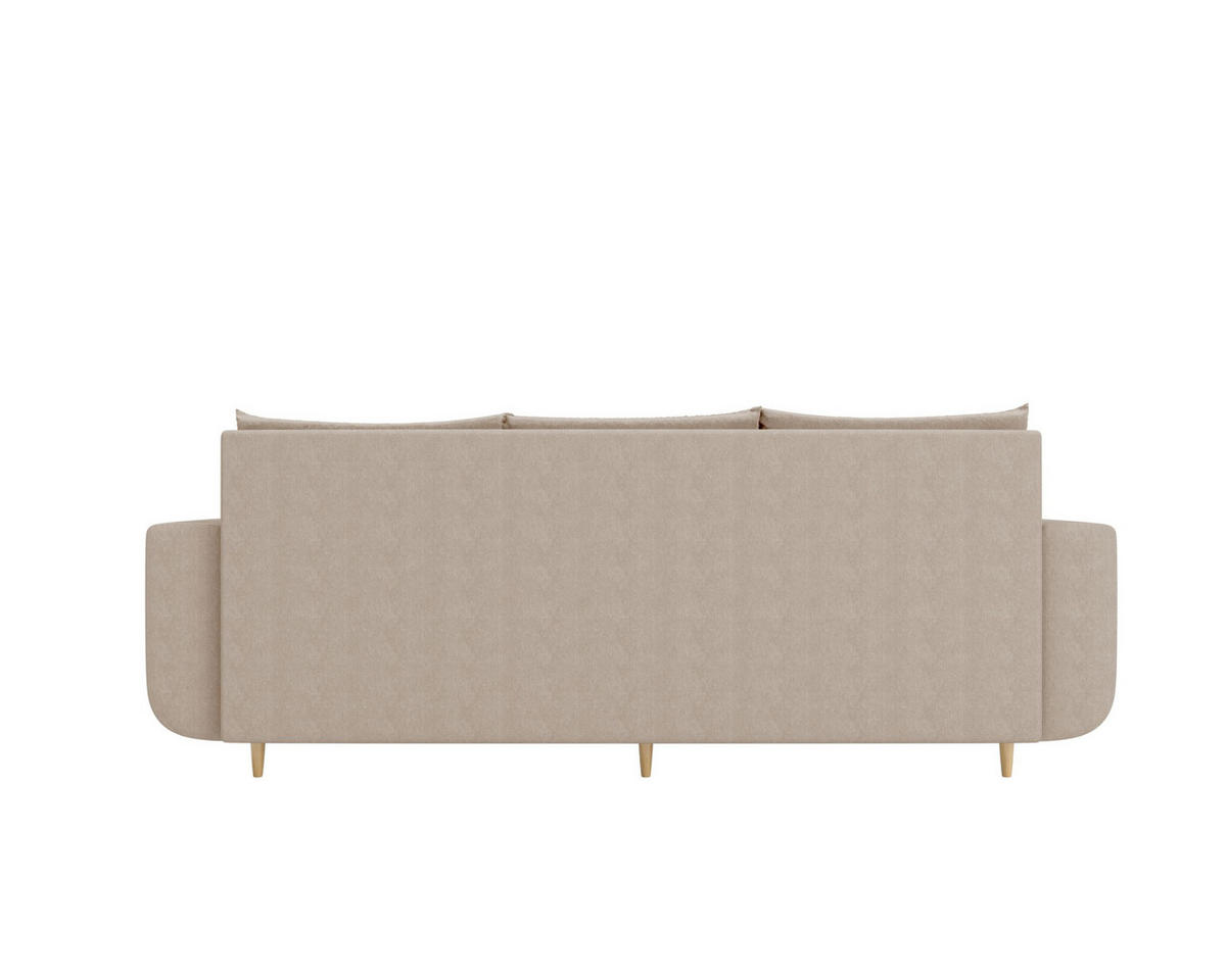 SOFA DELFIN mit Schlaffunktion COSMIC 10 Sofa mit Stauraum - Beige, Textil (90/88/240cm) - Bedante