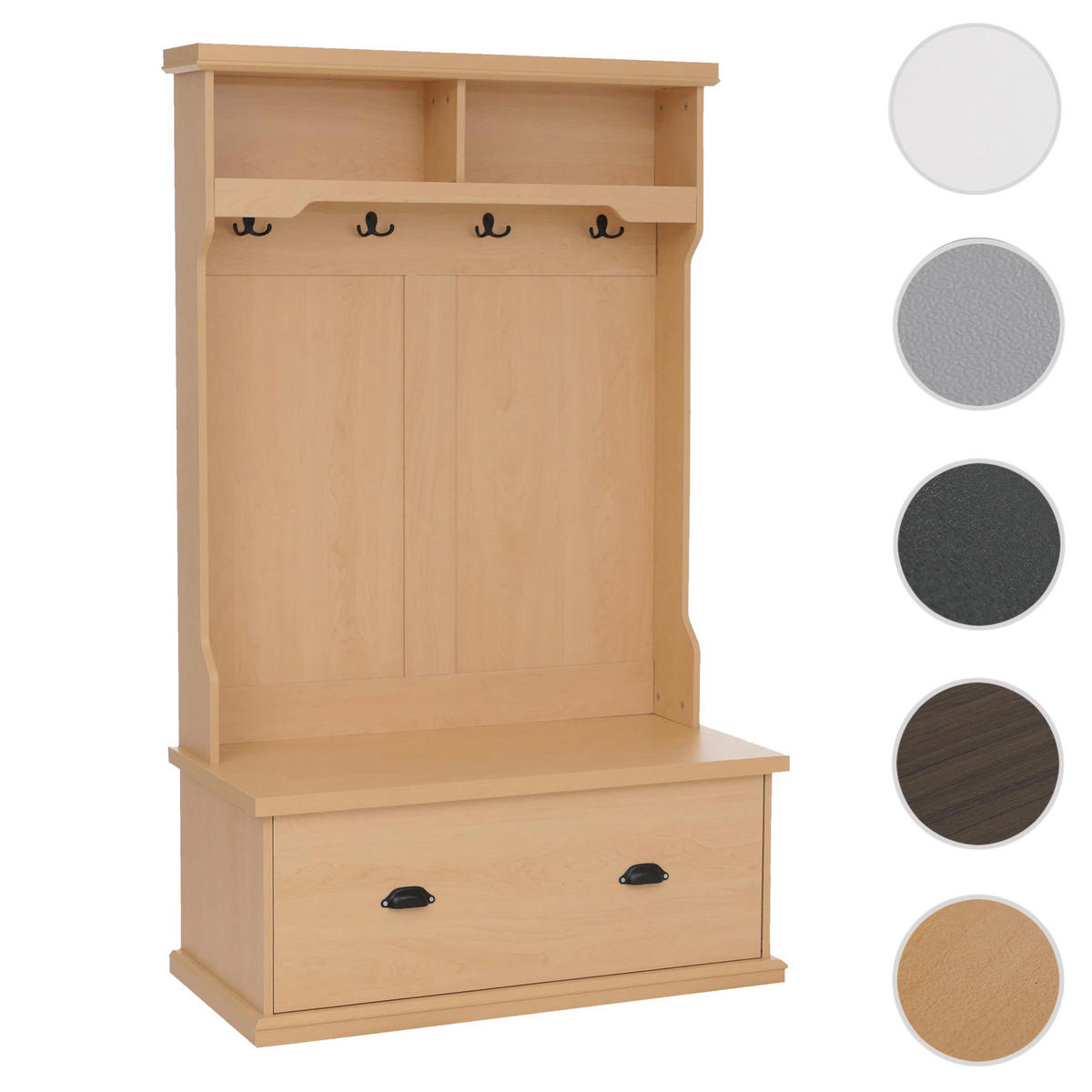 GARDEROBE Beige - Beige, Holz (100/163/47cm) - MCW