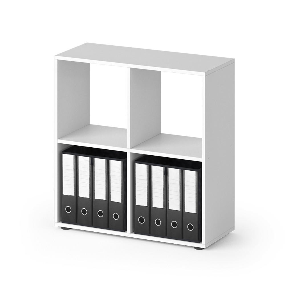 DĚLICÍ STĚNA Tetra Bílá - bílá, kompozitní dřevo (72.6/72/29cm) - Vicco