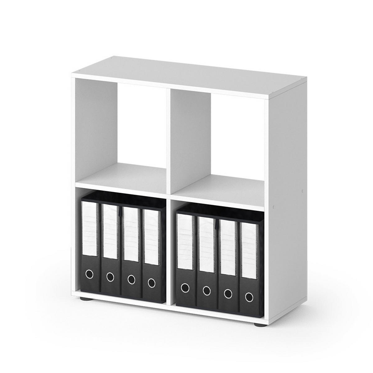 DĚLICÍ STĚNA Tetra Bílá - bílá, kompozitní dřevo (72.6/72/29cm) - Vicco