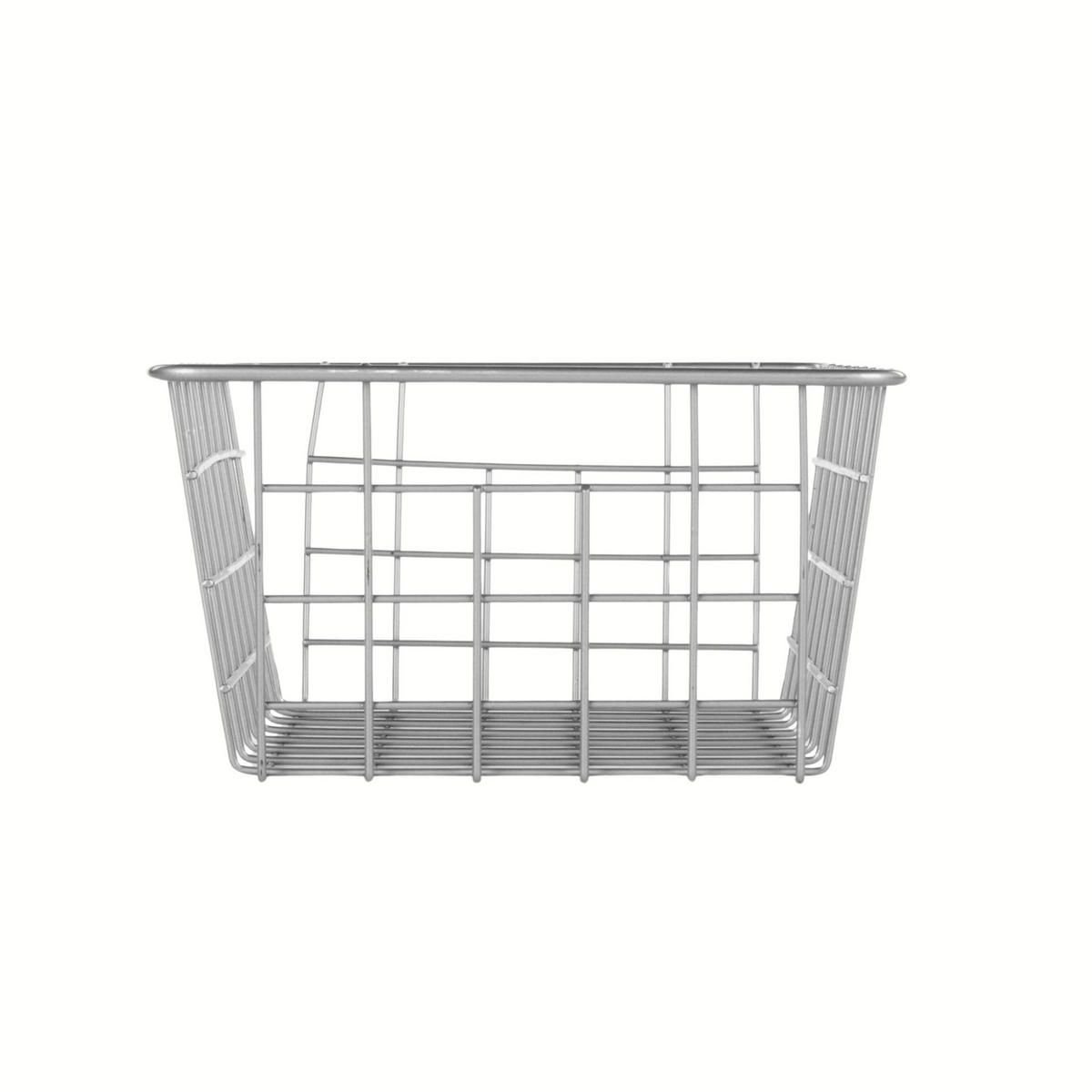 OBSTKORB Metall grau 24/18/10 cm - Grau, Metall (24/10cm)