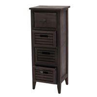 KOMMODE Grau, Braun - Braun/Grau, Holz (30/74/25cm) - MCW