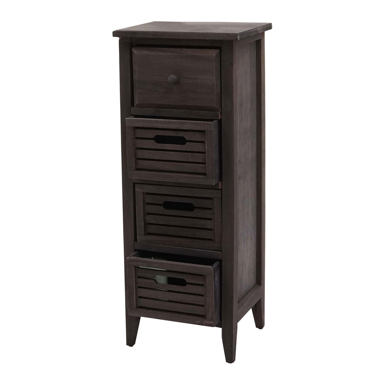 KOMMODE Grau, Braun - Braun/Grau, Holz (30/74/25cm) - MCW