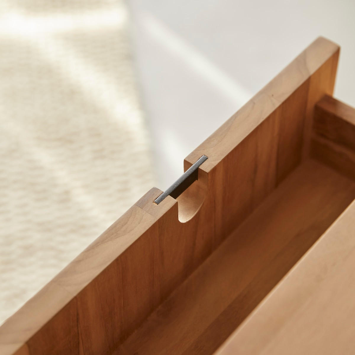 SIDEBOARD Jonàk Natur aus Teak - Naturfarben, Holz (145/76/45cm) - Tikamoon