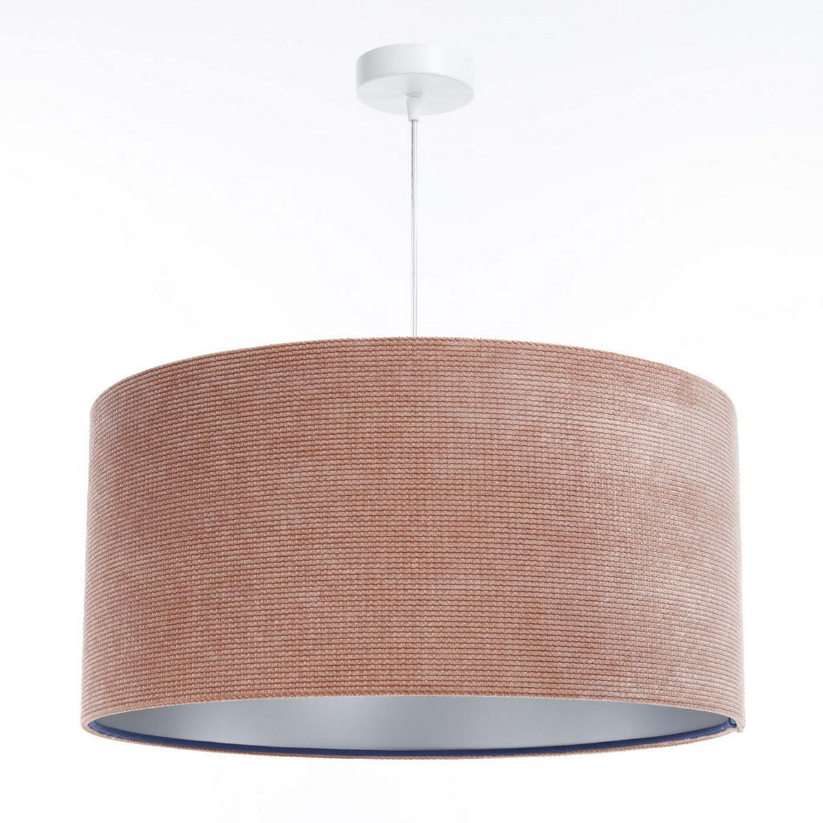 HÄNGELEUCHTE Rosa 40/20 cm - Pink/Silberfarben, Kunststoff (40/0.4/20cm) - ONZENO