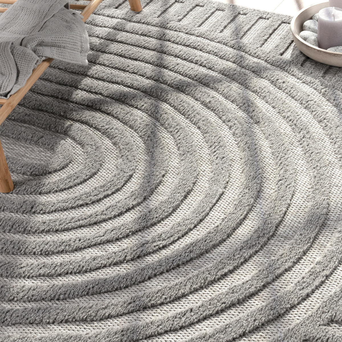 OUTDOORTEPPICH 80/250 cm Livorno 674 - Grau, Textil (80/250cm) - Paco Home