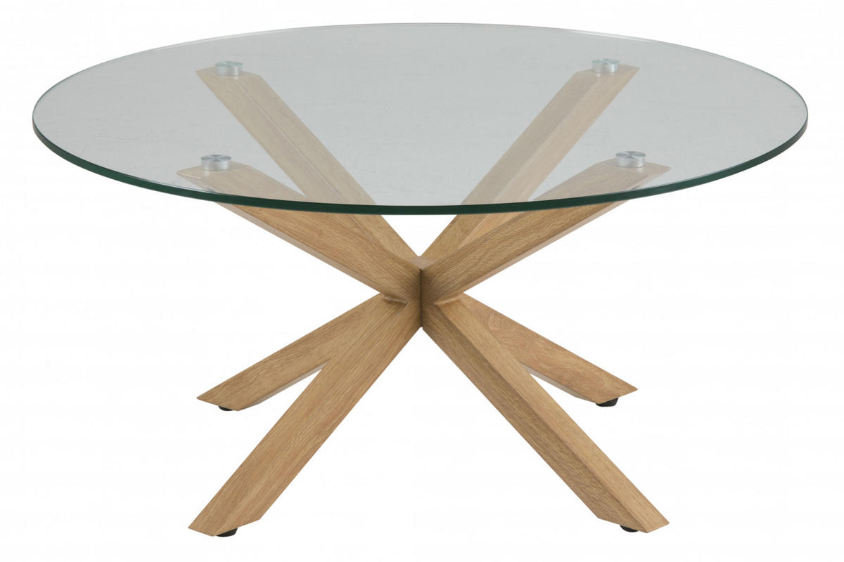 COUCHTISCH Ø82 cm - Weiß, Holzwerkstoff (82/82/40cm) - ebuy24