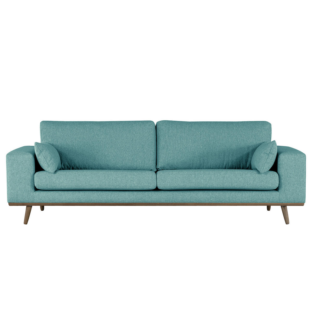 3-SITZER SOFA - Petrol, Textil (237/81/88cm) - home24