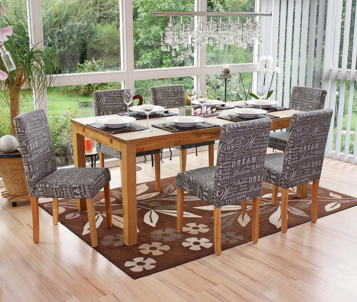 ESSZIMMERSTUHL Grau, Weiß 6er-Set - Weiß/Grau, Textil (43/90/48cm) - MCW