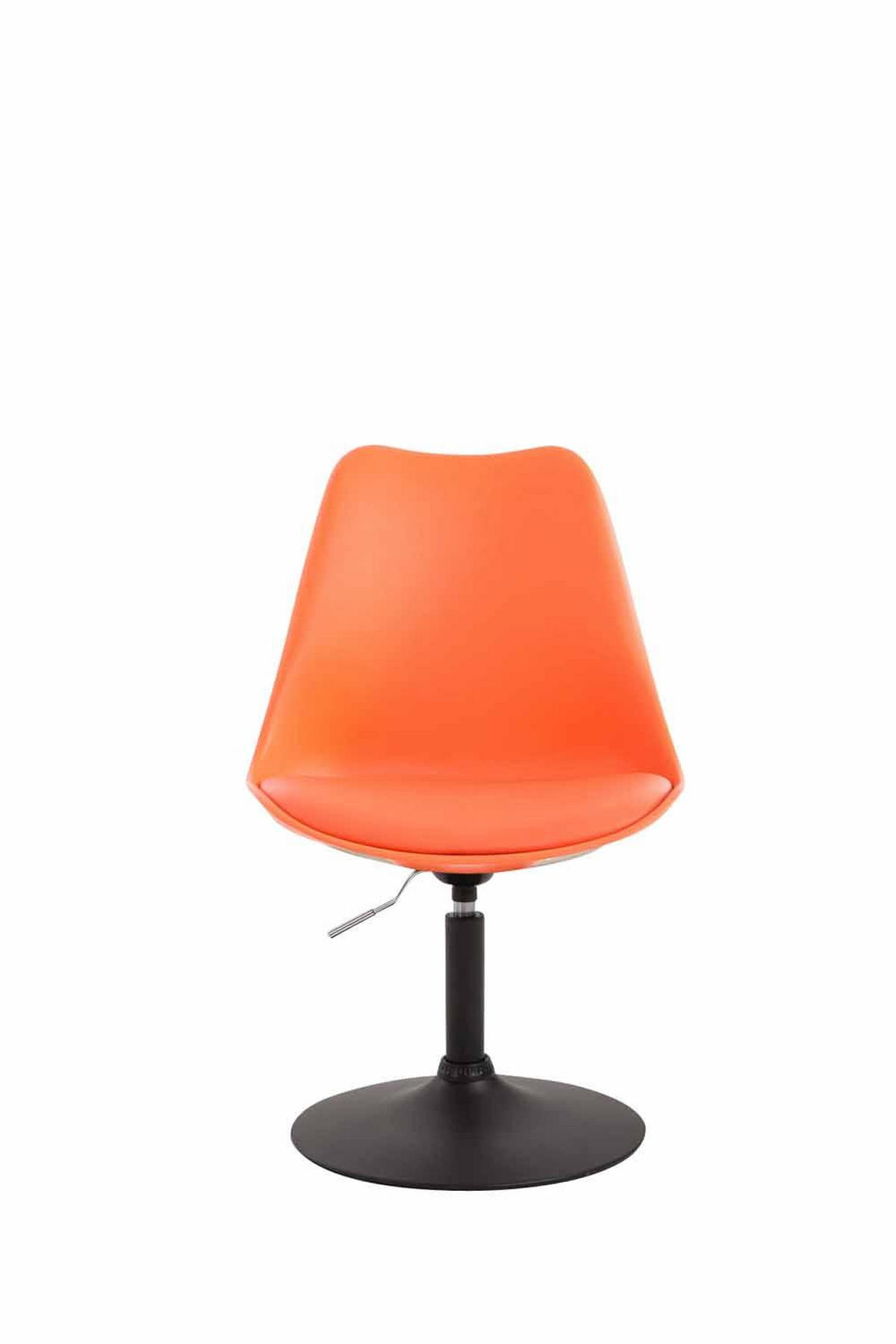 DREHSTUHL Kunststoff orange - Schwarz/Orange, Kunststoff/Metall (48/76/57cm) - CLP