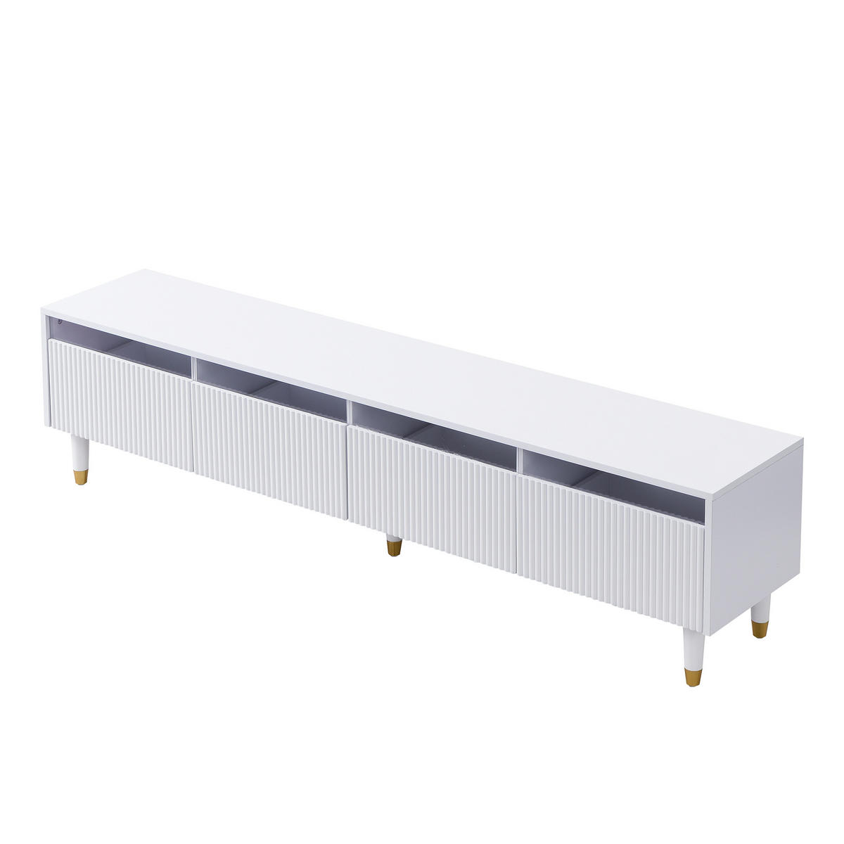 TV-LOWBOARD Modellname Weiß 178/35/45 cm - Weiß, Holz (178/45/35cm) - PANGIVO