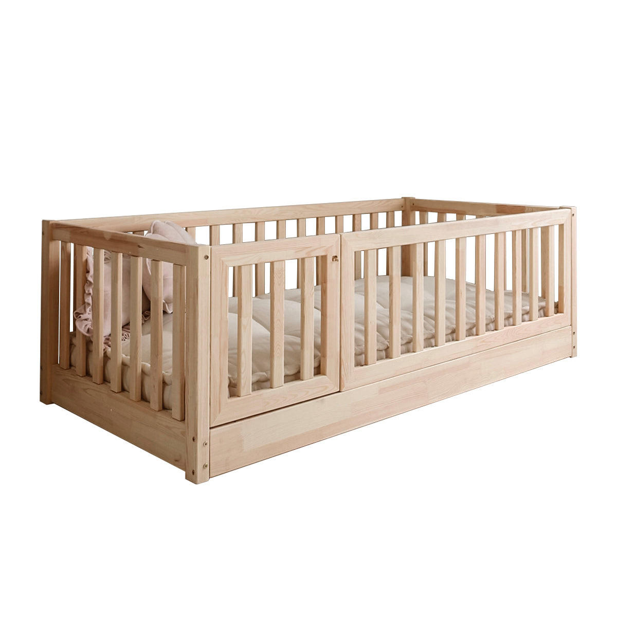 POSTEĽ 120/200 Bambino Prírodné drevo - hnedá, drevo (120/200cm) - Petits-meubles