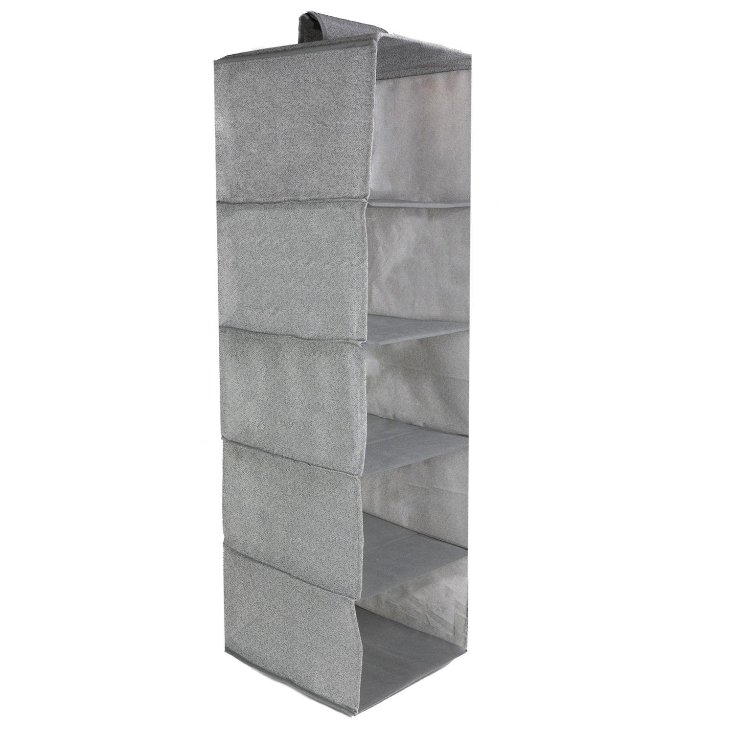 HÄNGEREGAL 28/28/98 cm - Grau, Textil (28/98/28cm) - Intirilife