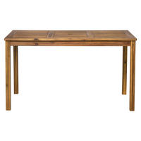 GARTENTISCH Akana mit Schirmloch - Akanzienholz geölt - 135x80 cm - Naturfarben, Holz (80/135/74cm) - TPFGarden