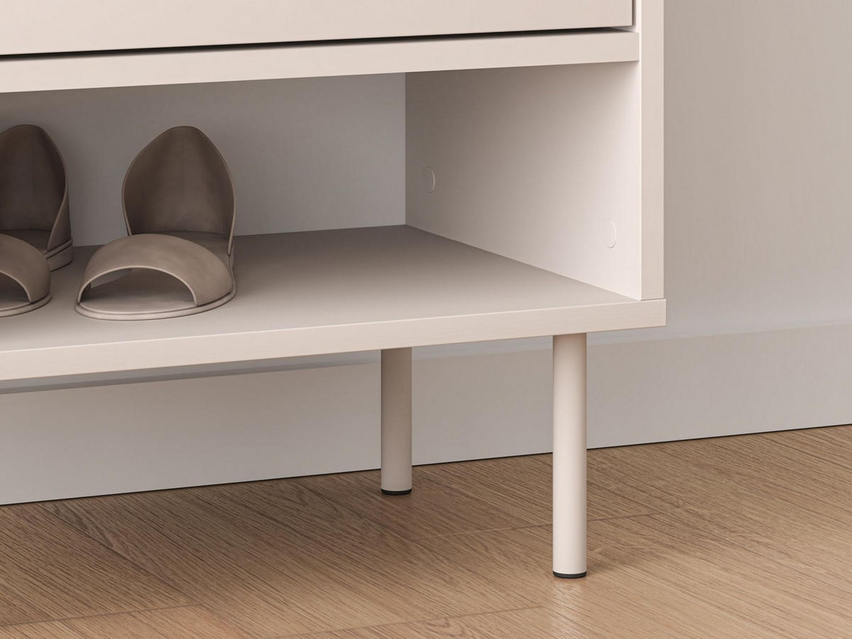 SCHUHSCHRANK Dioce Kaschmirgrau mit Schublade 50 cm - Taupe, Holz/Holzwerkstoff (49.8/95/33.3cm) - Selsey