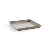 BLUMENTOPFUNTERSETZER Square 43/43/3,5 cm Taupe - Taupe, Kunststoff (43/3.5cm) - Ecopots