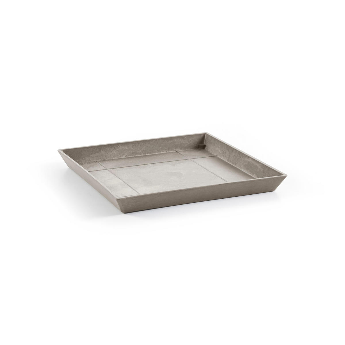 BLUMENTOPFUNTERSETZER Square 43/43/3,5 cm Taupe - Taupe, Kunststoff (43/3.5cm) - Ecopots