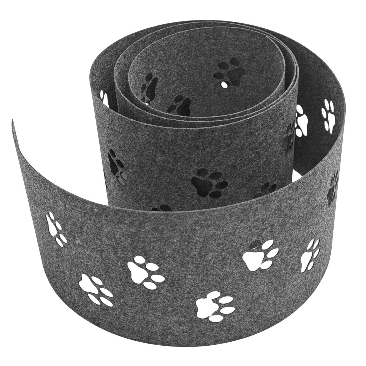 SICHTSCHUTZSTREIFEN Design Vlies Dekor Tapsi Einzelstreifen Hellgrau 2,55m - Hellgrau, Kunststoff (260/19cm) - ZAUN|ZU