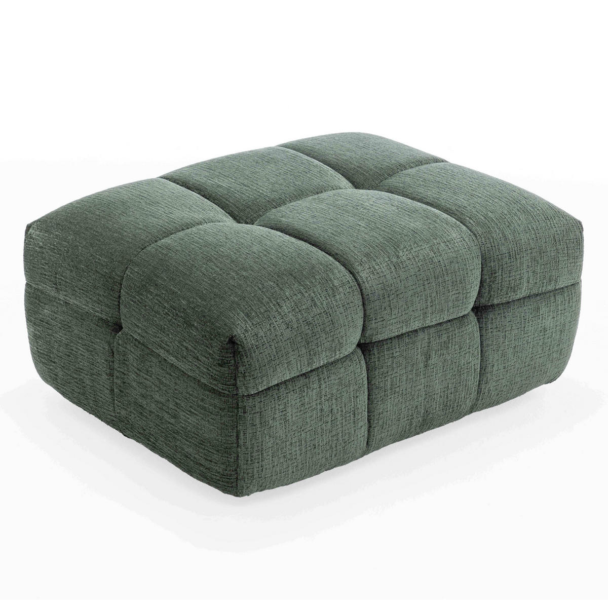 HOCKER, Grün - Grün, Textil (72/45/91cm) - Oviala