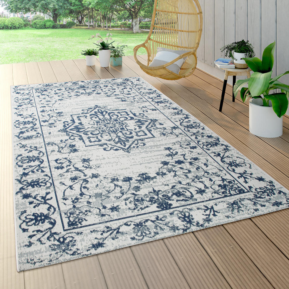 OUTDOORTEPPICH 120/170 cm Ostende 550 - Blau, Textil (120/170cm) - Paco Home