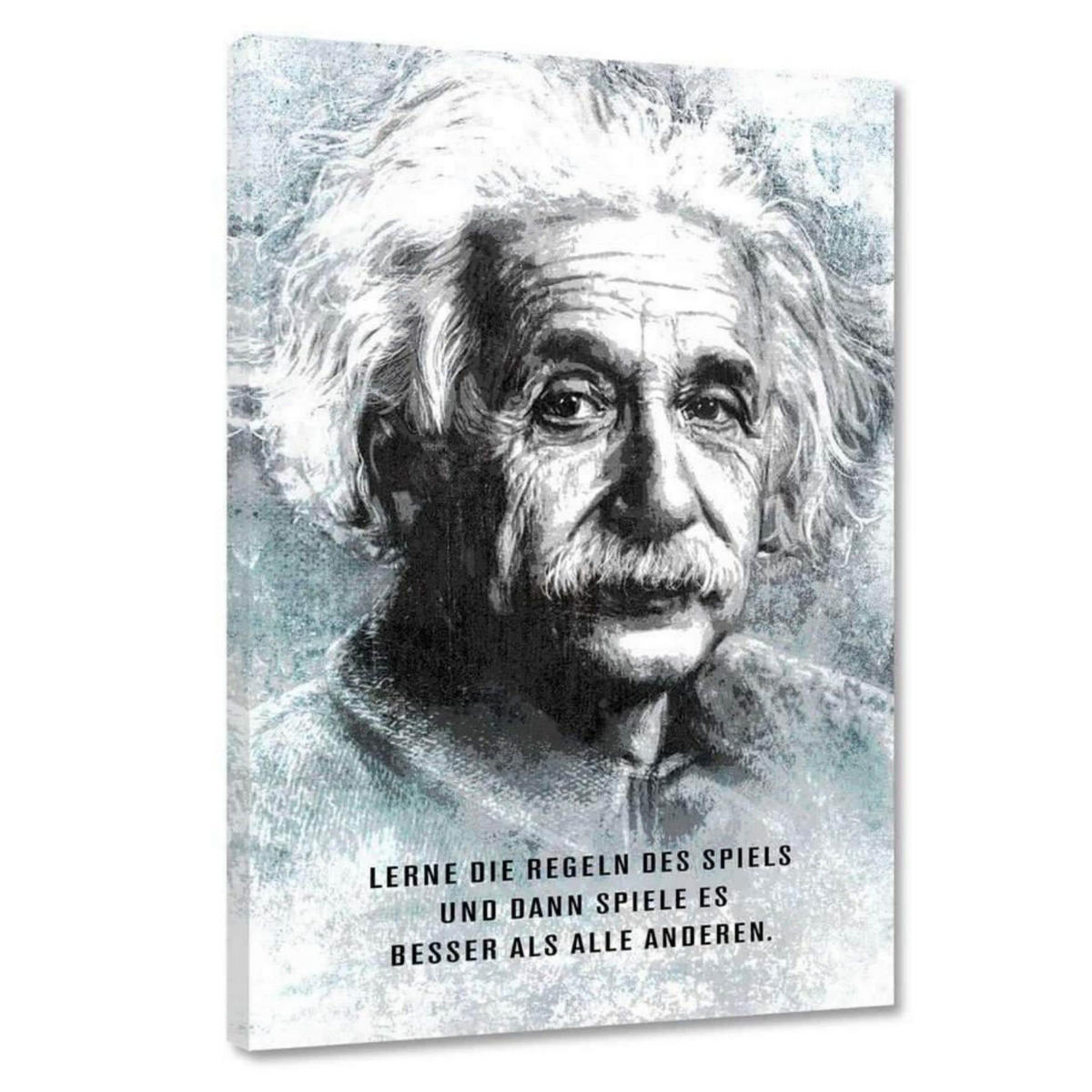 WANDBILD XXL SPIEL UM ZU GEWINNEN! - 80 x 120cm - Weiß, Textil (80/120cm) - Hustling Sharks